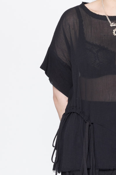 Neurotic Tee | Black Crinkle