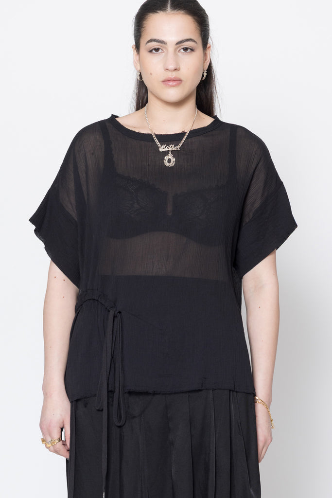 Neurotic Tee | Black Crinkle