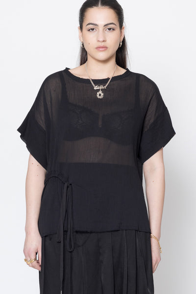 Neurotic Tee | Black Crinkle