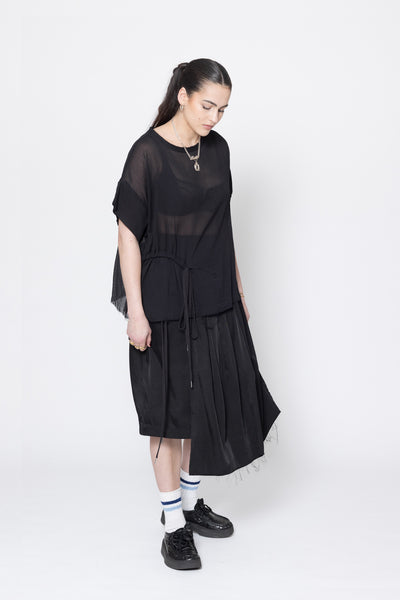 Neurotic Tee | Black Crinkle
