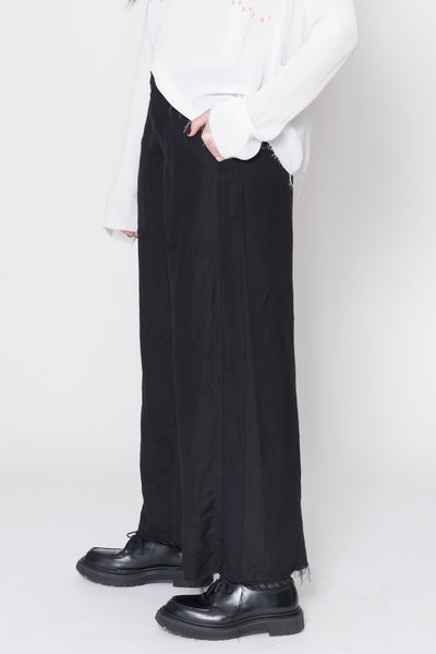 Joy Pants | Black Linen
