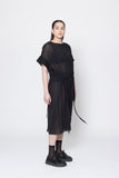 Borderline Dress | Black Crinkle