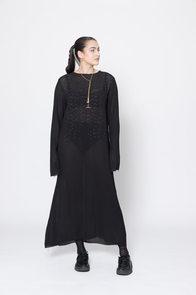 Stark Dress | Black Scatter