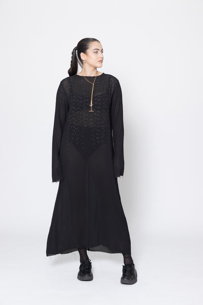 Stark Dress | Black Scatter