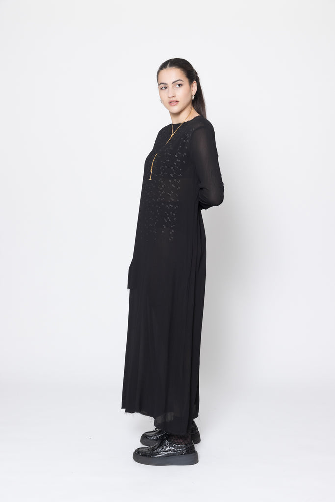 Stark Dress | Black Scatter
