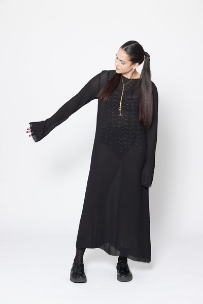 Stark Dress | Black Scatter