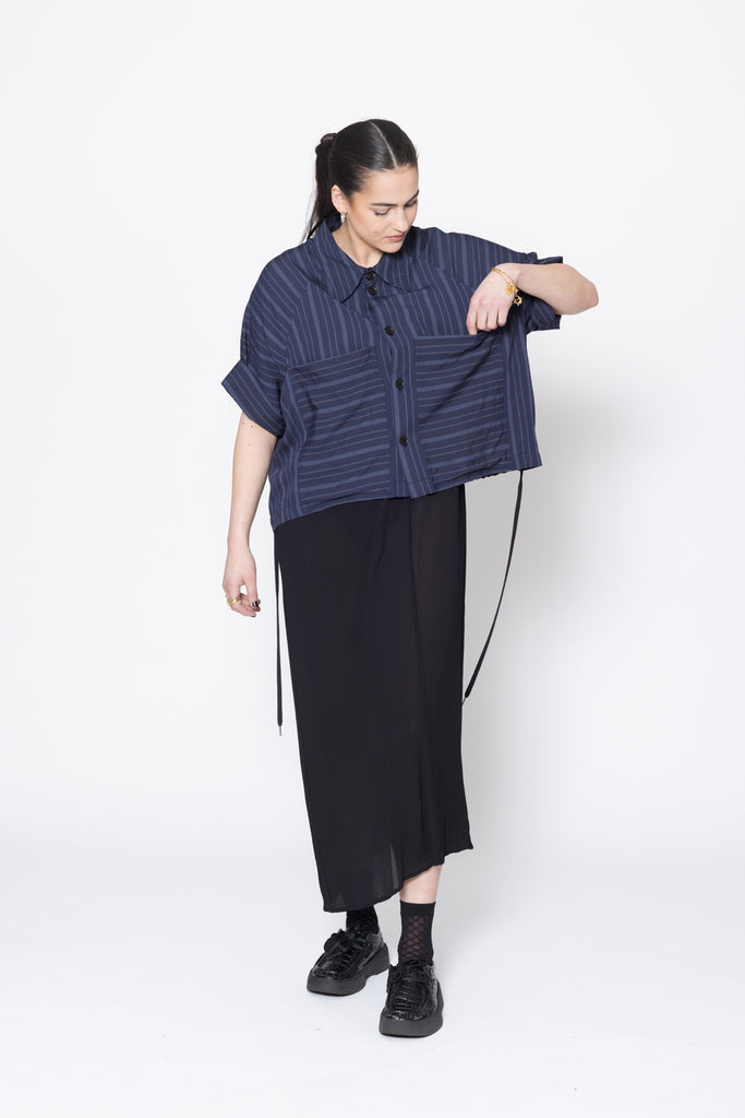 Admiration Shirt | Navy Stripe