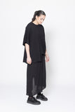 Contrast Tee | Black Knit