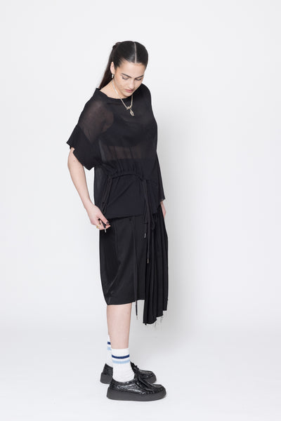Neurotic Tee | Black Crinkle