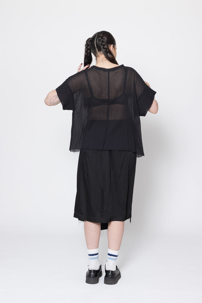 Neurotic Tee | Black Crinkle