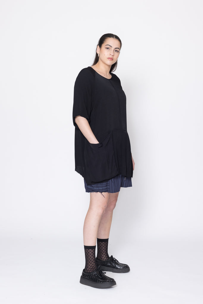 Panic Tee | Black Twill