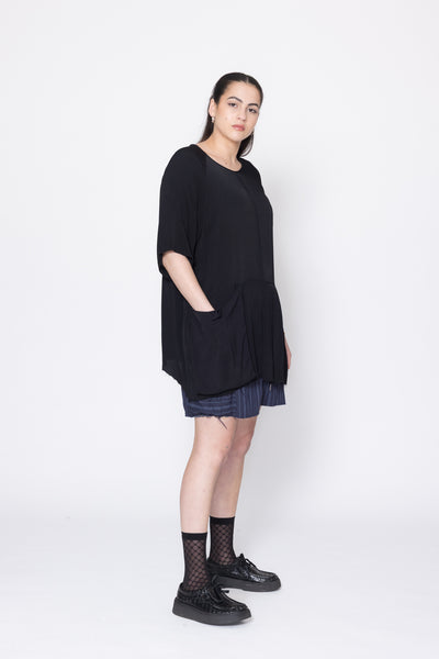 Panic Tee | Black Twill