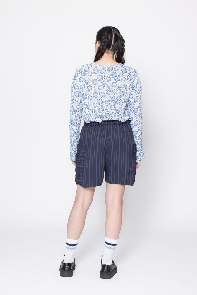 Persona Shorts | Navy Stripe
