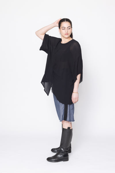 Contrast Tee | Black
