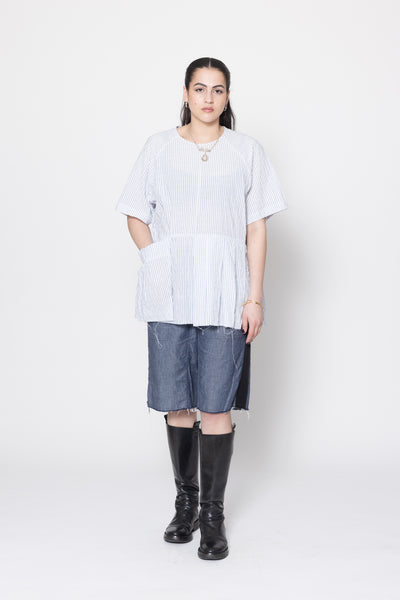 Panic Tee | White Stripe