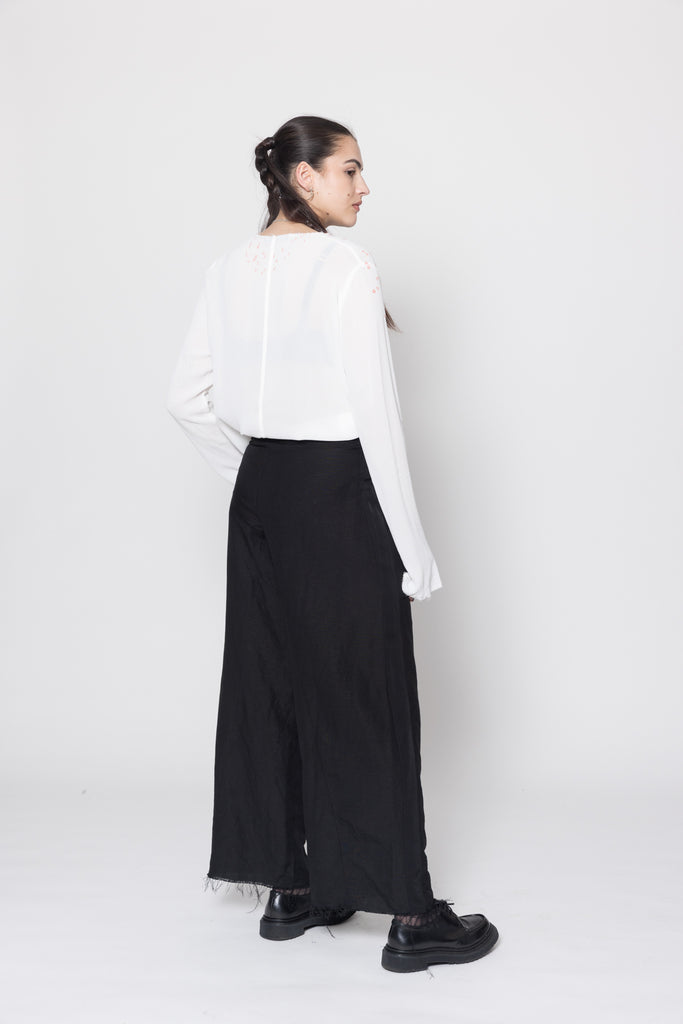 Joy Pants | Black Linen