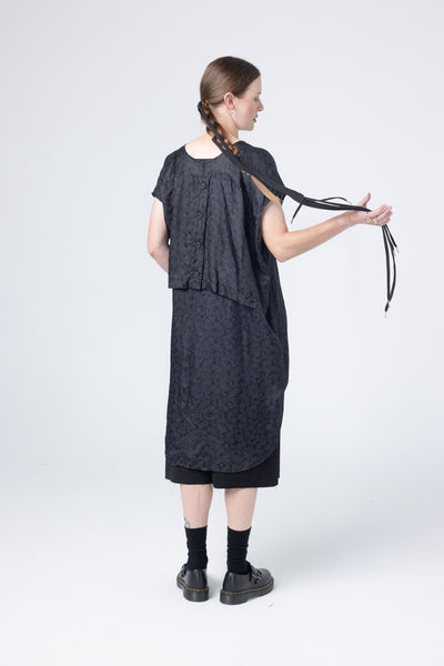 One Line Tunic | Black Paisley