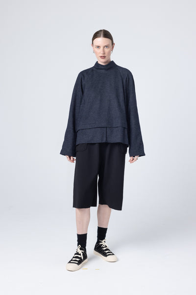 Parka Sweater | Ink Fleck