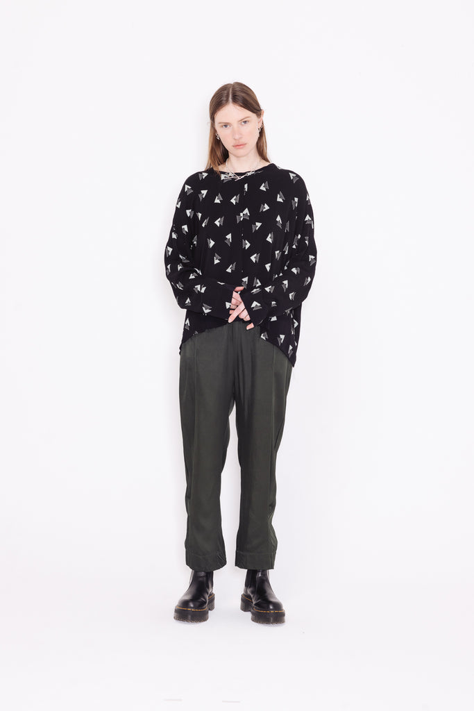 Base Sweater | Rio Black/Mint