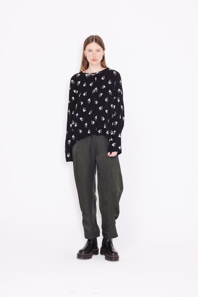 Base Sweater | Rio Black/Mint