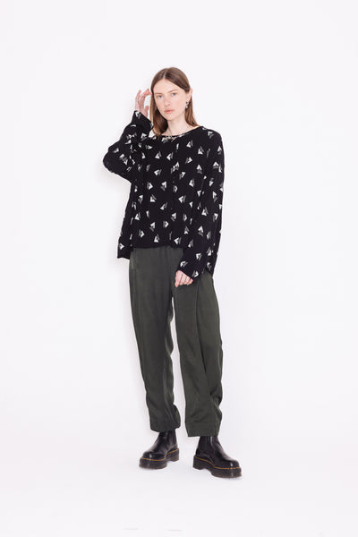 Base Sweater | Rio Black/Mint
