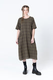 Court Dress | Khaki Plaid