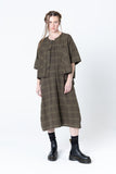 Court Dress | Khaki Plaid