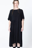 We Float Dress | Black Seersucker
