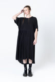 We Float Dress | Black Seersucker