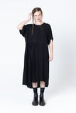 We Float Dress | Black Seersucker