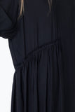 We Float Dress | Black Seersucker