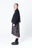 Poised Shirt Jacket | Black Denim
