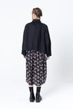 Poised Shirt Jacket | Black Denim