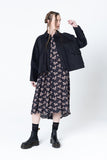 Poised Shirt Jacket | Black Denim