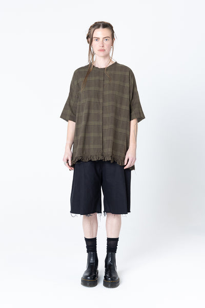 Dance Tee | Khaki Plaid