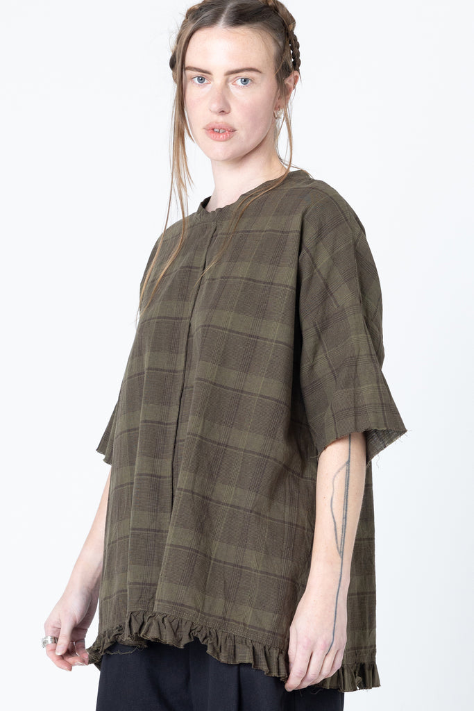 Dance Tee | Khaki Plaid