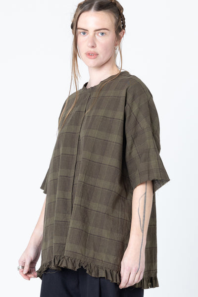 Dance Tee | Khaki Plaid