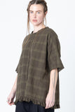Dance Tee | Khaki Plaid