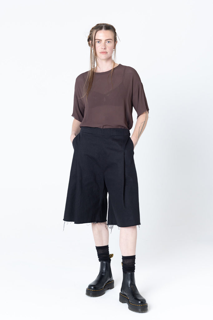 Finish Shorts | Black Denim