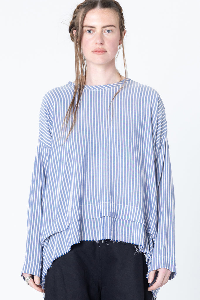 Scratch Sweater | Blue Stripe