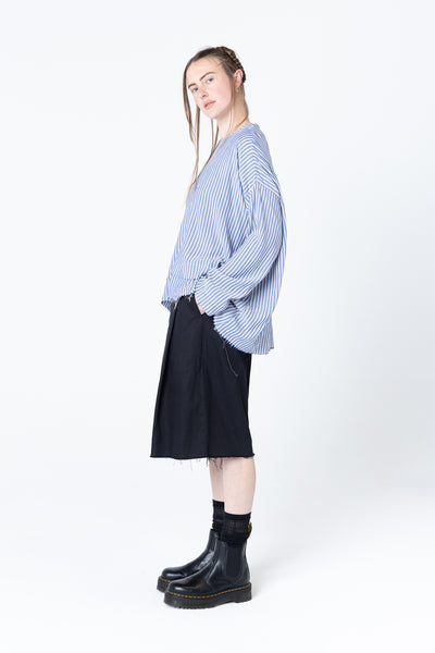 Scratch Sweater | Blue Stripe