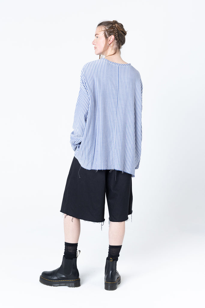 Scratch Sweater | Blue Stripe