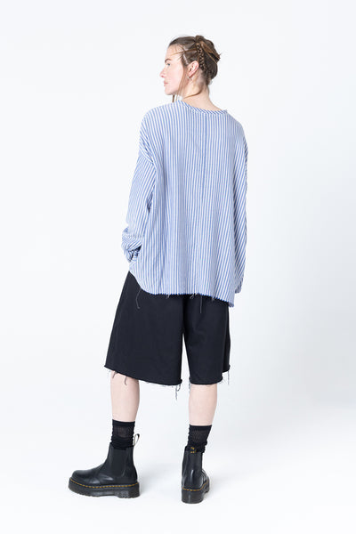Scratch Sweater | Blue Stripe