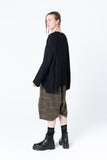 Scratch Sweater | Black Seersucker