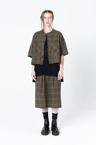 Pose Jacket | Khaki Plaid