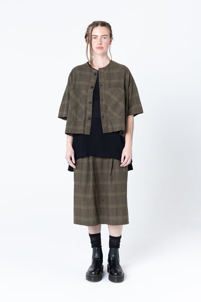 Pose Jacket | Khaki Plaid