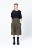 Is It A Skirt | Khaki Plaid