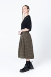 Is It A Skirt | Khaki Plaid