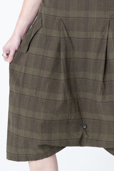 Is It A Skirt | Khaki Plaid