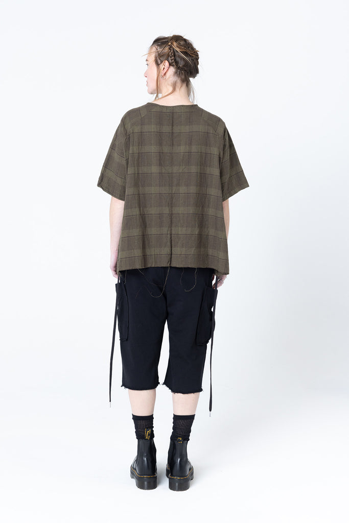 Gallery Tee | Khaki Plaid